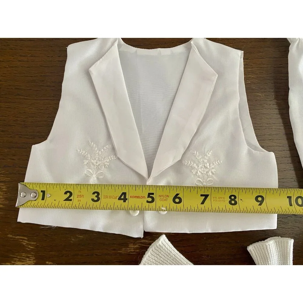 Phyllis‎ Baby Wear Infant Boys Christening Set Vest Romper Hat Vintage